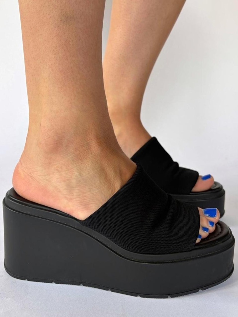 Madden Girl Platform Sandals Black 6
